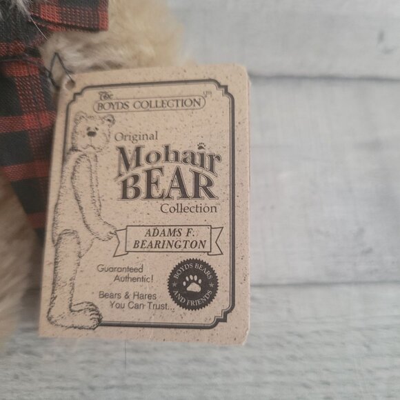 Boyds Collection Original Mohair Bear Adams F. Bearington Plush Collectible - Picture 4 of 7